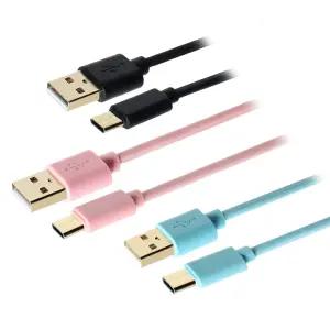 블랙 USB A to C타입 고속 충전케이블 1M 3A (1.5m 2m) 휴대폰 보조배터리 선풍기 차량용 튼튼한 충전기선