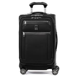 Travelpro Platinum 소프트사이드 가능한 수하물 8륜 슈트케이스 USB 포트 최대 15인치 노트북에 남성 여성용 비즈니스 플러스 섀도우 블랙 플래티넘