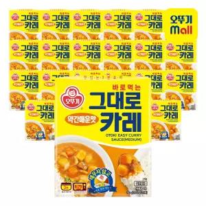 오뚜기 그대로카레 약간매운맛 200g, 24개