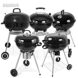 꾸버스 대형 애플 바베큐그릴 원형 BBQ 야외 펜션용 업소용 숯불 직화 훈제
