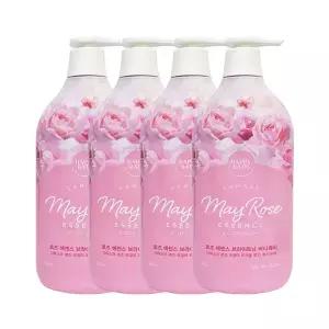 해피바스 로즈 에센스 브라이트닝 바디워시 900g x4