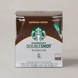 [스타벅스] 더블샷 에스프레소&크림 (200ml*4캔)