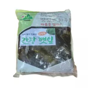 남동푸드 간장깻잎 4kg 낱개  장아찌/반찬/매실청/국내가공