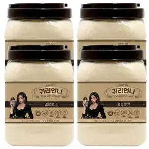 귀리언니 검은콩맛 귀리쉐이크 검은콩 선식 미숫가루 1200g, 4개