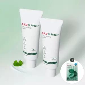 닥터지 레드 블레미쉬 클리어 수딩 크림 70mL 튜브 2개 + (증정) 브라이트닝 업 선 플러스 2mL