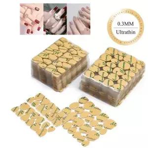 240 PCS 방수 양면 거짓 네일 아트 접착 테이프 스티커 DIY 팁 릴 매니 젤 메이크업 도구