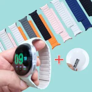 갤럭시워치8마그네틱스트랩 실리콘 40mm 갤럭시워치9 밴드  44mm 풀마그네틱 갤럭시워치8클래식자석스트랩