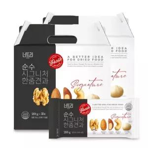 순수 하루 한줌견과 선물세트 30개 x 2box 쇼핑백무료