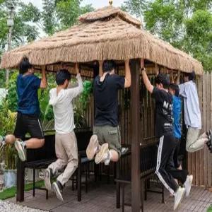 초가집캐노피 초가집 정자 2.5x2.5 조립식 바베큐장 원두막 주막 볏집 야외 2. 파고라