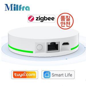 Milfra 투야 지그비 3.0 유선 게이트웨이 허브 스마트 홈 라이프 앱 음성 원격 제어 알렉사 구글 작동