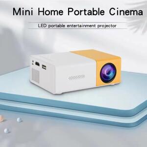 Emiuzek YG300 미니 휴대용 프로젝터 플러그인 폰 LED 홈 시어터 야외 홈 엔터테인먼트