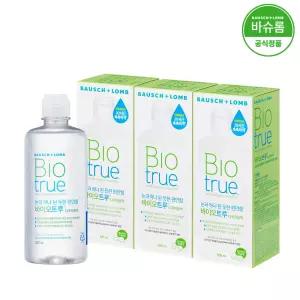 바이오트루 300ml x3개 렌즈세척액 + 60ml 증정
