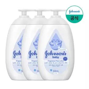 [존슨즈베이비/공식] 화이트로션 500ml x3 외 유아바디케어 모음전(로션,워시,오일 외)