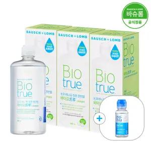 리뉴 바이오트루 500ml x3개 + 여행용 렌즈세척액