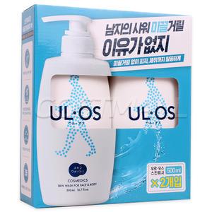 우르오스 스킨 워시 500ml x 2개 남성클렌징 클렌저