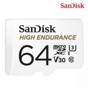 [샌디스크]MicroSDXC High Endurance 64G U3 4K V30 TLC QQNR ST1 freeship