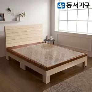 [동서가구]편백나무 헤드 온가족 슈퍼싱글  홍맥반석 고급 보료 돌침대 DF642124