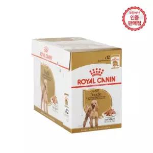 로얄캐닌 독 푸들 어덜트 파우치 견종별 맞춤 간식 85G 12팩