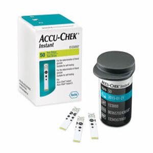 Roche 로슈 아큐첵 Accu-Chek 인스턴트 Instant 혈당시험지 혈당측정검사지 50매 - 27년 08월