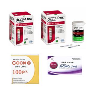 아큐첵 Accu-Chek 퍼포마 Performa 혈당시험지 패키지(시험지100매+호환침100개+알콜솜100매)- 27년 07월