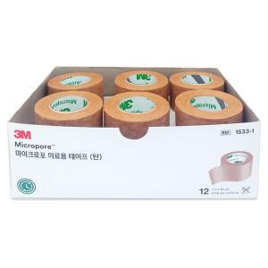 3m 살색 종이반창고 2.5cm(12롤)/의료용테이프