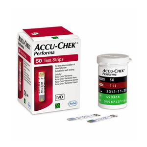 아큐첵 퍼포마 Accu-Chek Performa 혈당시험지 혈당측정검사지 50매 - 27년 07월