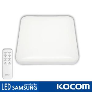 코콤 LED 나우 리모컨 사각 방등 60W 안방 거실 조명