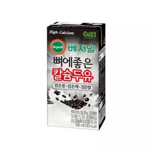 [보리보리/베지밀]베지밀 뼈에좋은 칼슘 두유 검은콩깨쌀 190mlx80팩