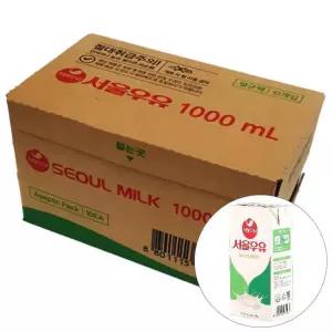 멸균우유 1000ML/서울 BOX(10)
