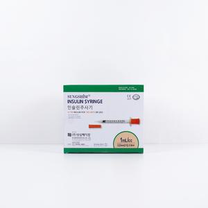 성심 인슐린 주사기 일회용 멸균 당뇨 침 강아지 고양이 1cc 31G 8mm 100개