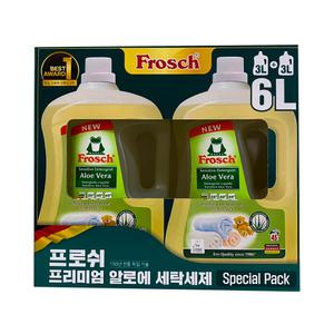 프로쉬 알로에베라 고농축 액상 세탁세제 3L x 2개