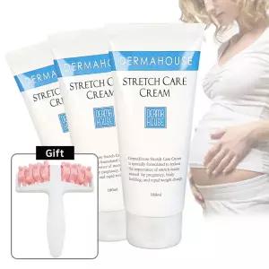 스트레치 케어 크림180mlx3개+전신 마사지 롤러/임산부 일반인 청소년기