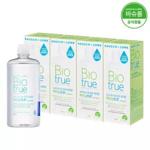 바이오트루 500ml x4개  렌즈세척액 + 60ml 증정