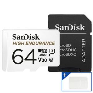 샌디스크 블랙박스 CCTV 마이크로SD카드 QQNR 64GB + 케이스 CS
