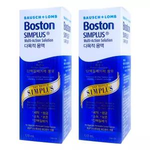 바슈롬 보스톤 심플러스 다목적 용액 120ml X 2개