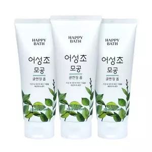 해피바스 어성초 모공 클렌징폼 200g 3개팩