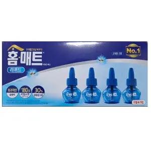 홈매트 리퀴드 리필 45일 29ml X4개/모기약 25년 제조품