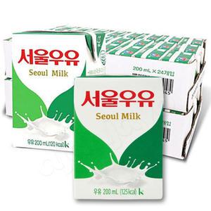 서울우유 멸균우유 200ml 48팩 흰우유