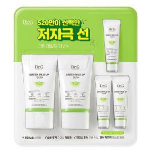 골피아 Dr.G 그린 마일드 업 선크림 50ml x 2+ 10ml x 3