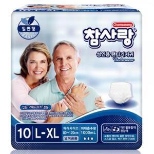 참사랑 팬티형 기저귀 대형10개 8팩 일반형