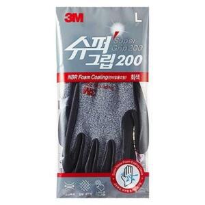 3M 200 장갑 슈퍼그립 대 코팅 NBR 니트릴