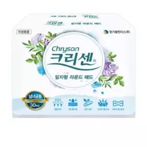크리센 라운드형 240매 (30매x8팩) 성인용 일자형 라운드 패드 기저귀