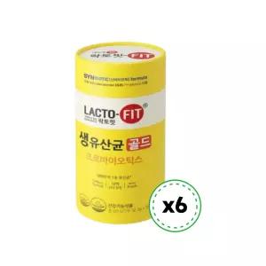 종근당건강 락토핏 생유산균 골드 아연 2g 50포 x 6통