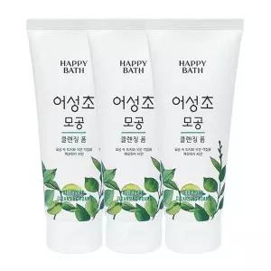 해피바스 어성초 모공 클렌징폼 200g x3