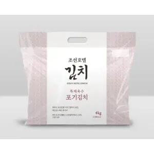 조선호텔 김치 포기김치 4kg 배추 | 피코크 | 여행 캠핑 탕비실 휴게실 직원실 깔끔한 매운맛