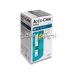 혈당시험지 당뇨체크지 - 로슈 아큐첵 액티브 측정검사종이 ( 50매 Accu Chek Active )