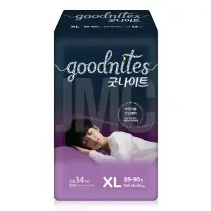 굿나이트 남여공용 특대형(XL) 기저귀 14매, 1개