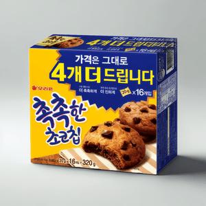오리온 촉촉한 초코칩 16개입 3박스
