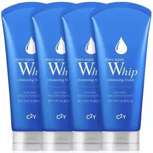 [신세계라이브쇼핑]C2Y 아쿠아 휩 클렌징 폼 120ml 4개