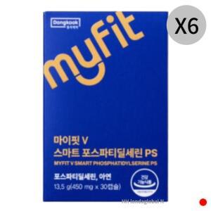 동국제약 스마트 포스파티딜세린 PS 인지력 30캡슐 X6